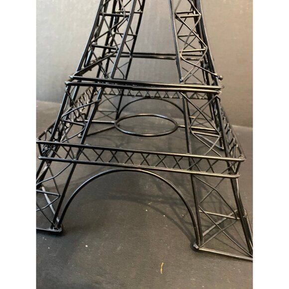 Black Metal Wire Eiffel Tower Votive Candle Holder Home Decor Item - Picture 2 of 10
